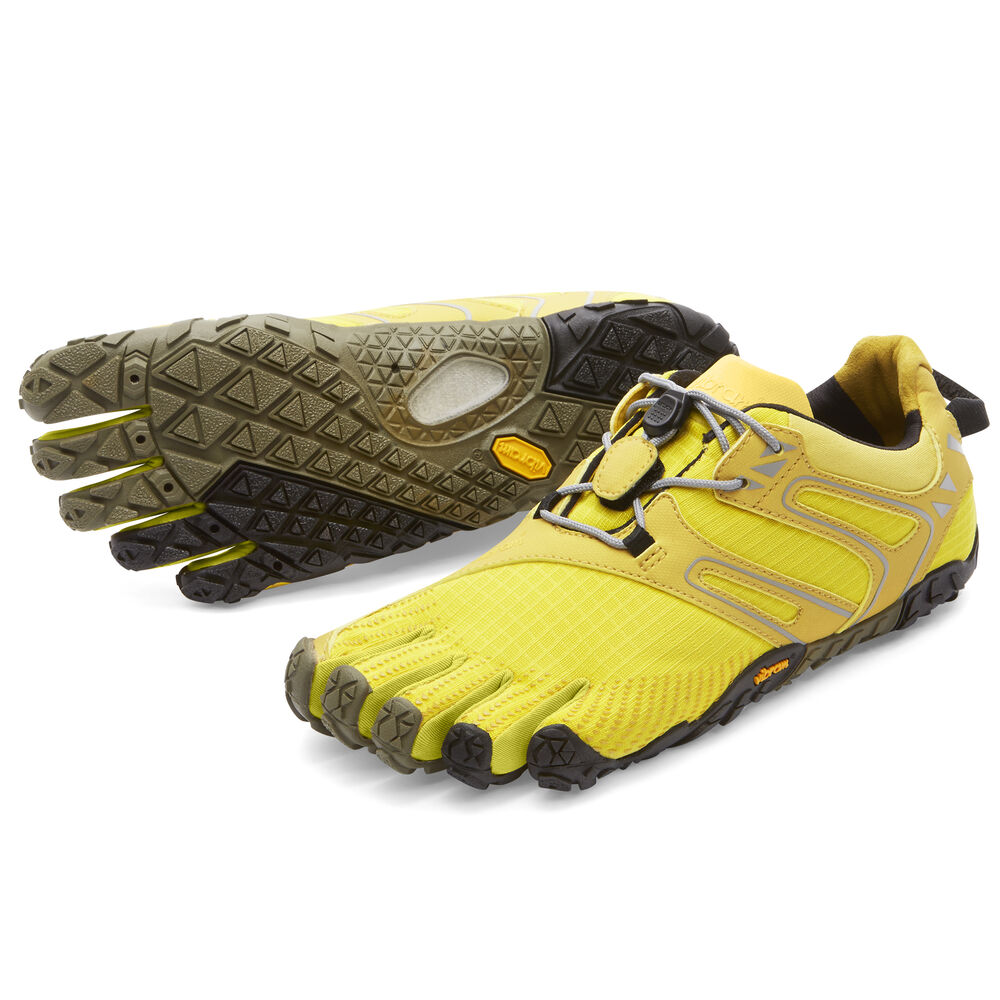 Vibram Fivefingers V-Trail Bayan Koşu Ayakkabısı Sarı/Siyah,LY5201389